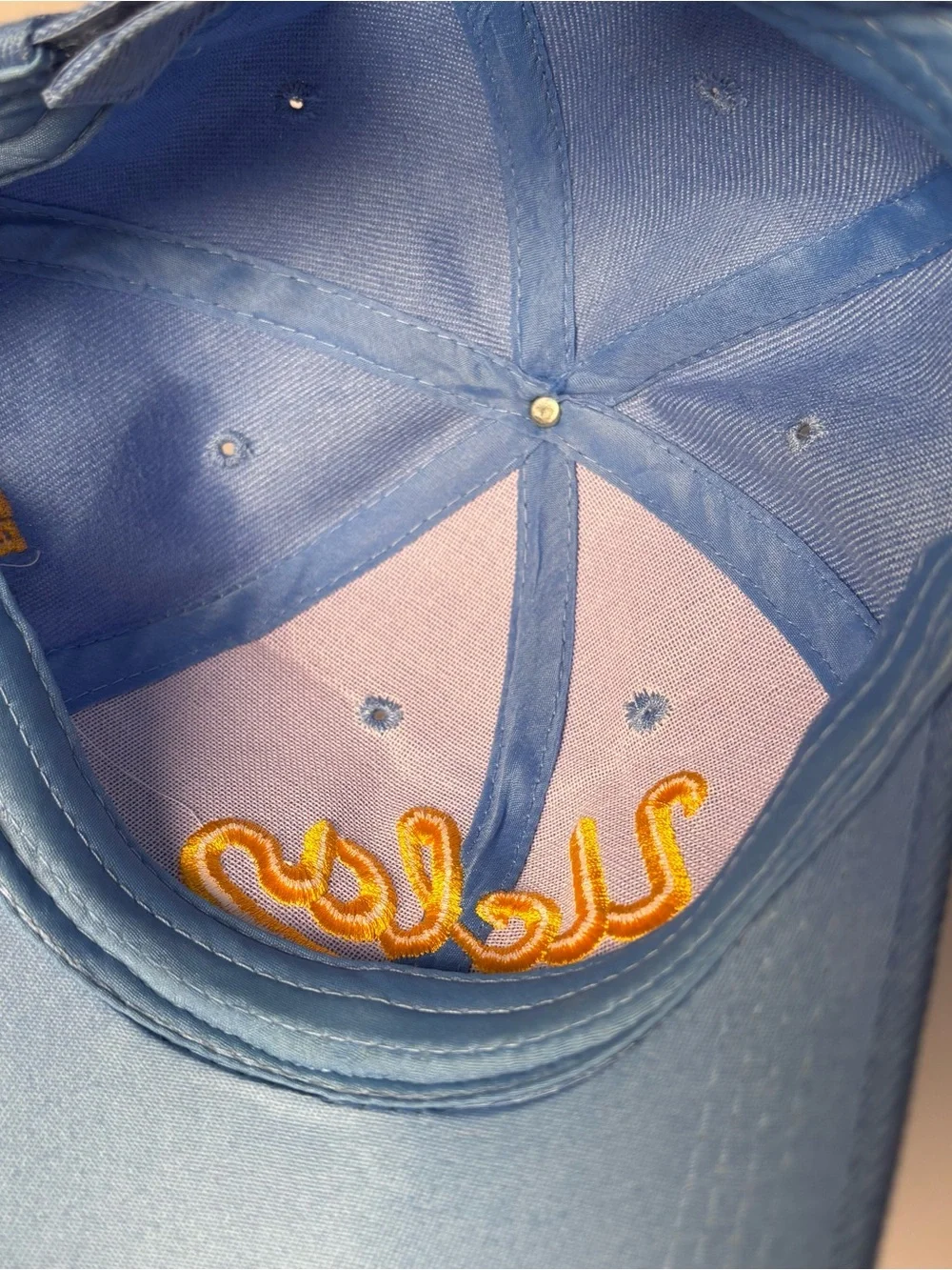 UCLA Script Logo Baseball Cap - Blue with Gold Embroidery